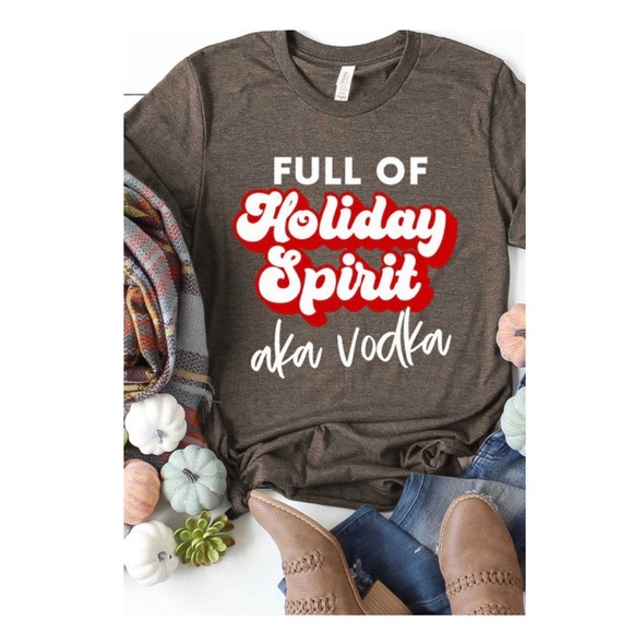 Trindy Clozet Boutique Tops - Holiday Spirit Tees